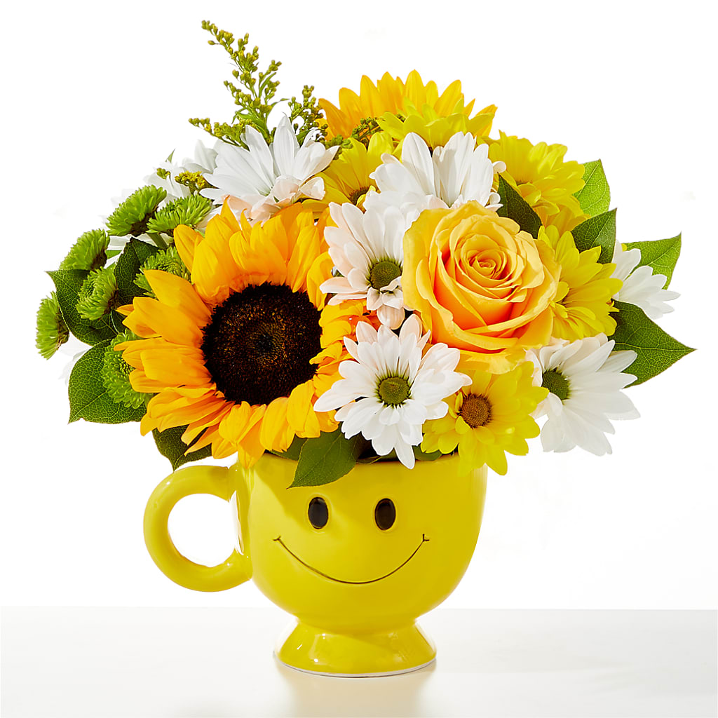 Be Happy Bouquet – Rhea Flower Shop, Toronto ON