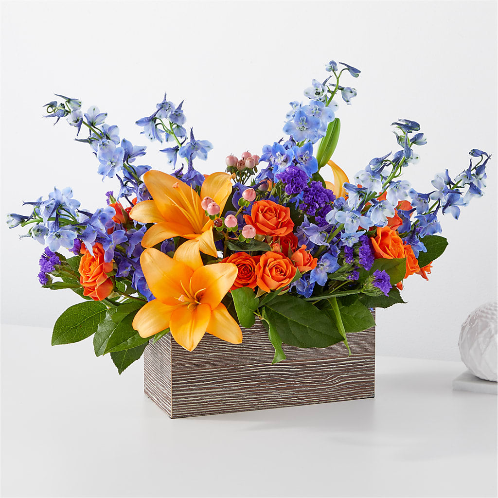 Radiant Citrus Box Bouquet – Rhea Flower Shop, Toronto ON