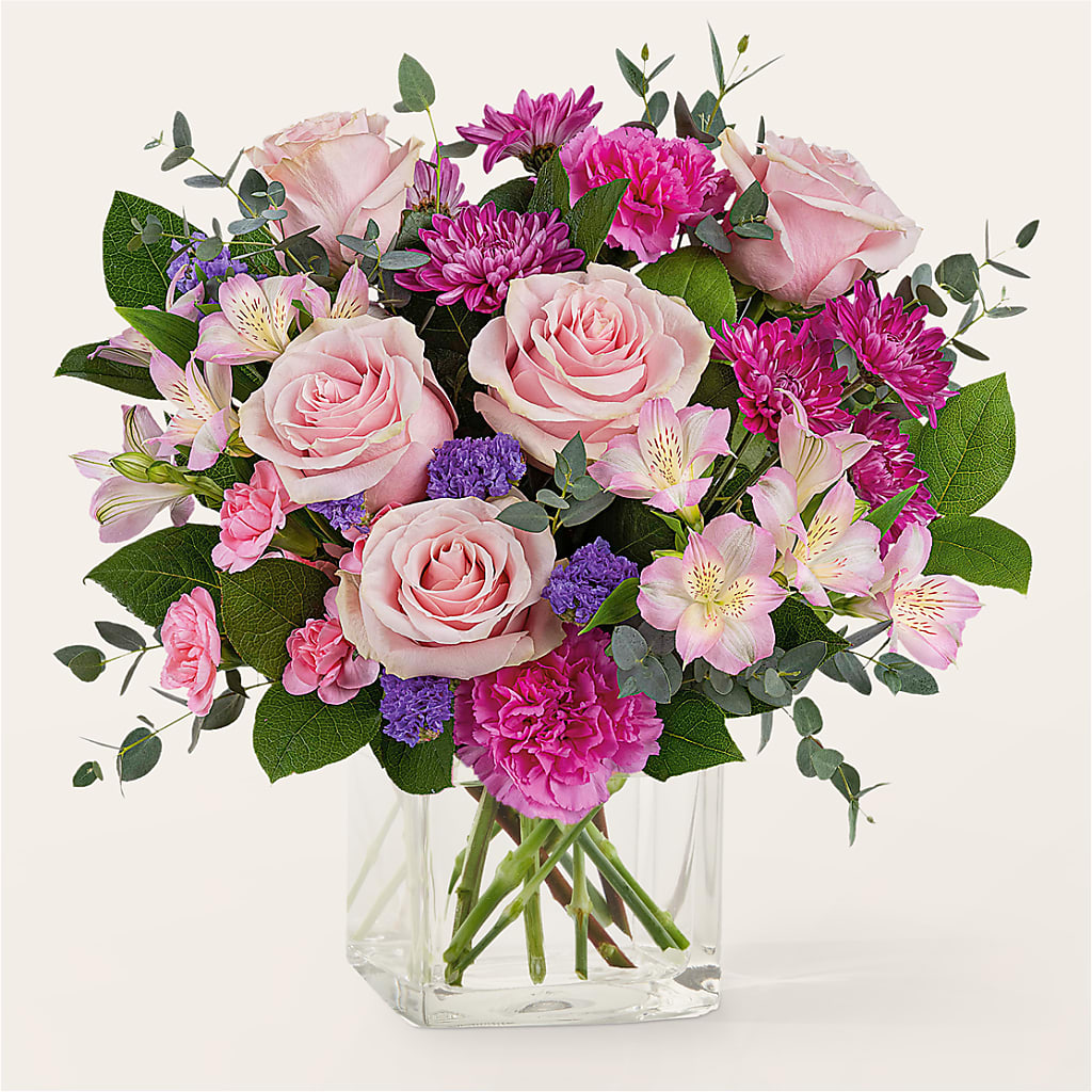 Rosy Radiance Bouquet – Rhea Flower Shop, Toronto ON