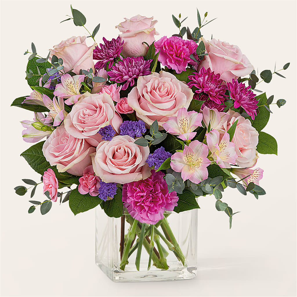 Rosy Radiance Bouquet – Rhea Flower Shop, Toronto ON