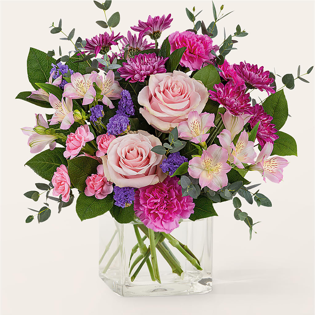 Rosy Radiance Bouquet – Rhea Flower Shop, Toronto ON