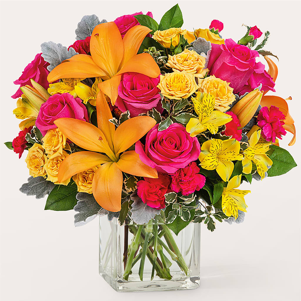 To the Tropics Bouquet – Rhea Flower Shop, Toronto ON