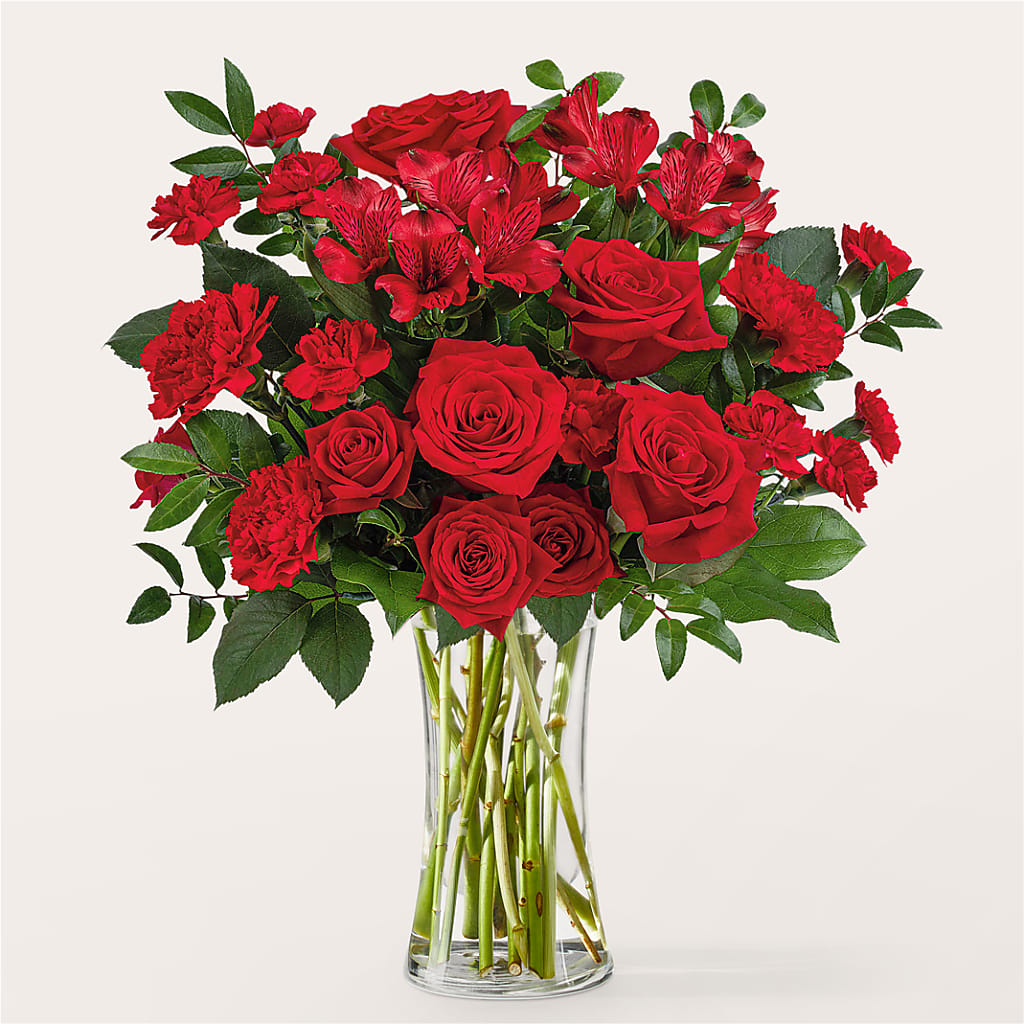Brilliant Ruby Bouquet – Rhea Flower Shop, Toronto ON