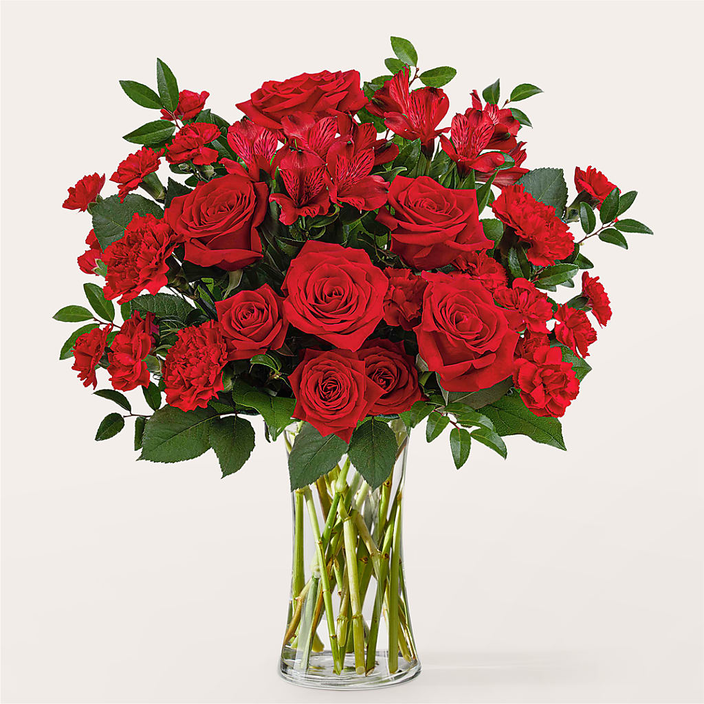 Brilliant Ruby Bouquet – Rhea Flower Shop, Toronto ON
