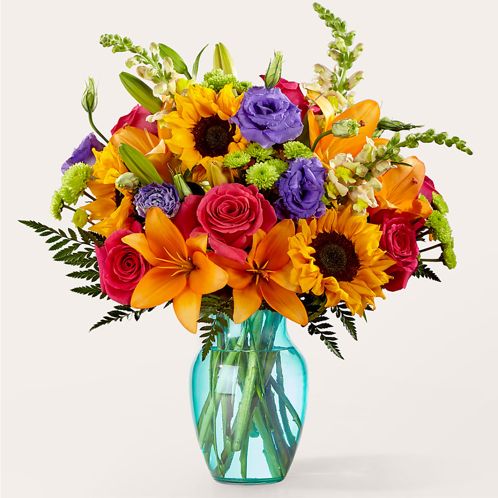 Double Rainbow Bouquet – Rhea Flower Shop, Toronto ON