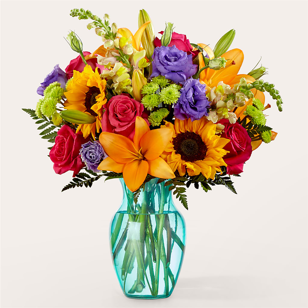 Double Rainbow Bouquet – Rhea Flower Shop, Toronto ON