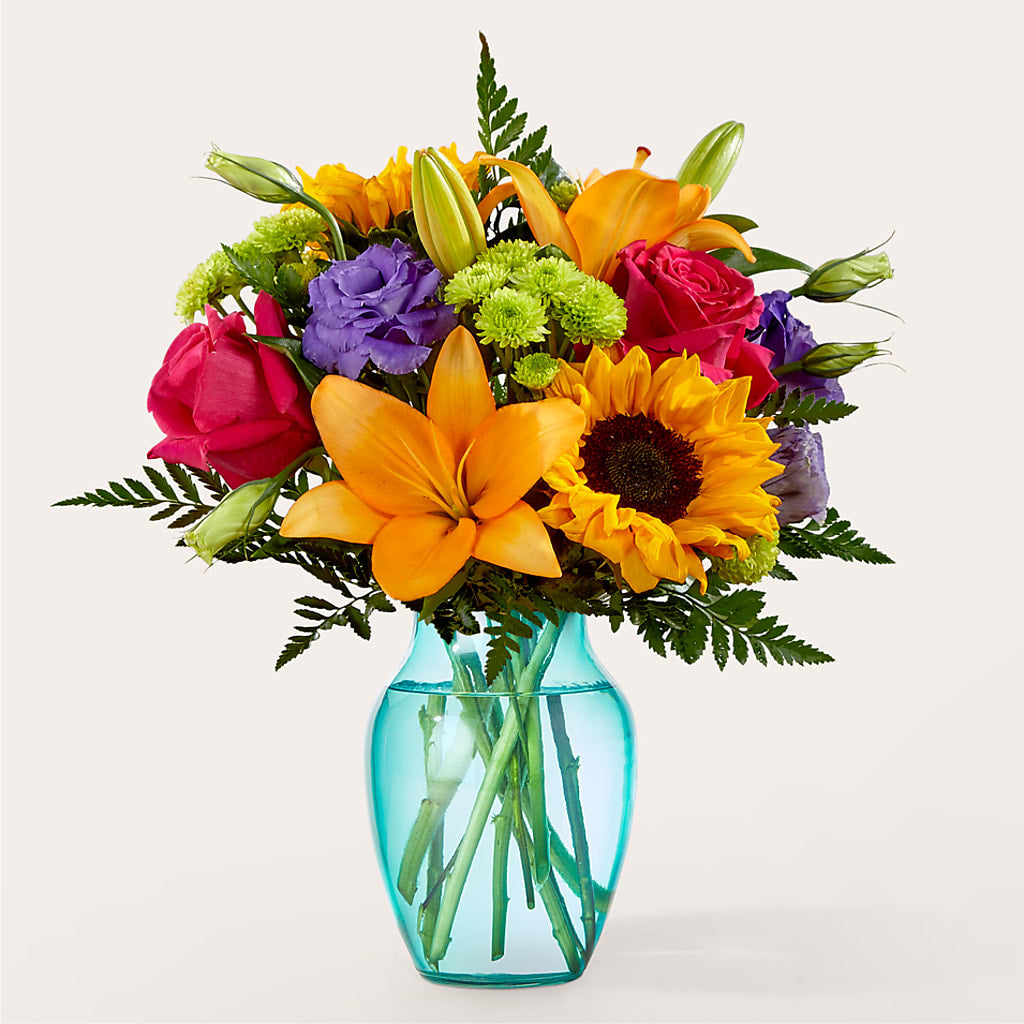 Double Rainbow Bouquet – Rhea Flower Shop, Toronto ON