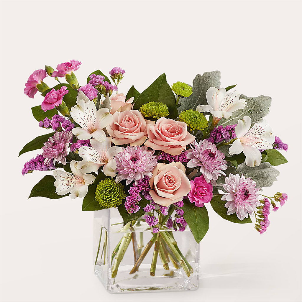 Pink Suede Bouquet – Rhea Flower Shop, Toronto ON