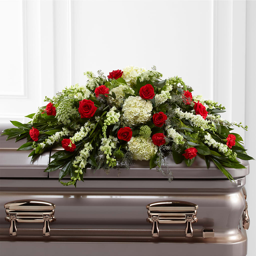 Sincerity Casket Spray – Rhea Flower Shop, Toronto ON