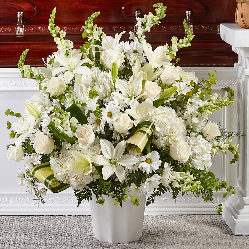 Thoughts of Tranquility Floor Basket – Rhea Flower Shop, Toronto ON