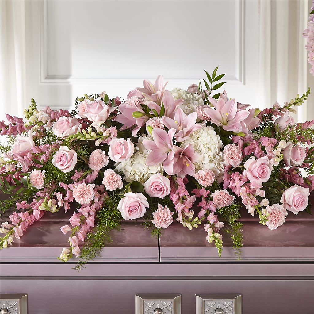Life & Remembrance Casket Spray – Rhea Flower Shop, Toronto ON