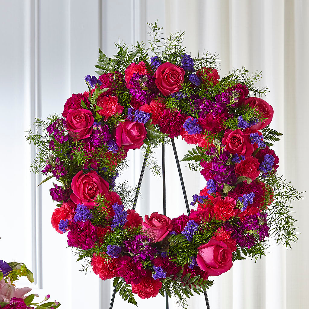 Calming Colors Wreath – Rhea Flower Shop, Toronto ON