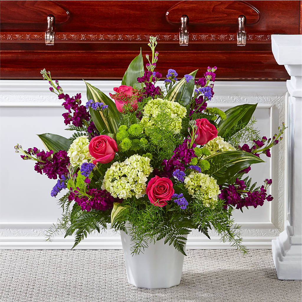 Beautiful Horizons Floor Basket – Rhea Flower Shop, Toronto ON