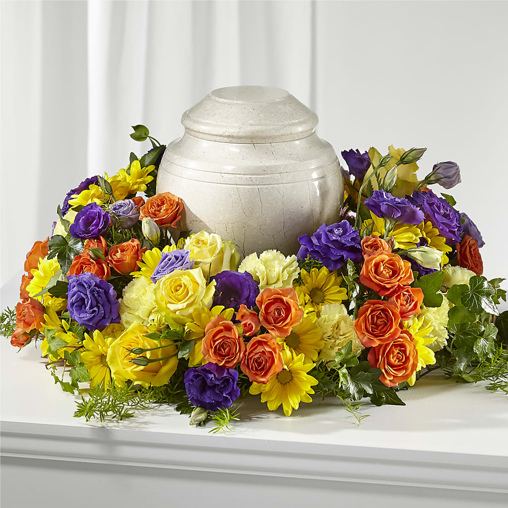 Blossoms of Remembrance Cremation Adornment – Rhea Flower Shop, Toronto ON