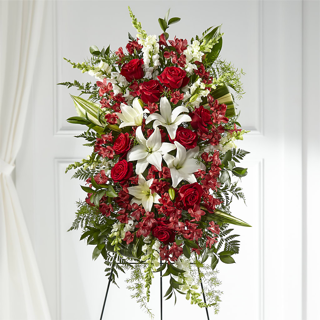 Everlasting Memory Standing Spray – Rhea Flower Shop, Toronto ON