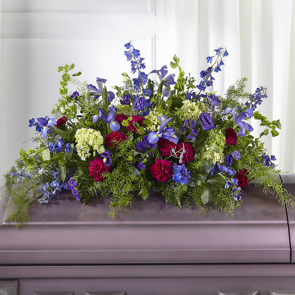 Always Treasured Casket Spray – Rhea Flower Shop, Toronto ON