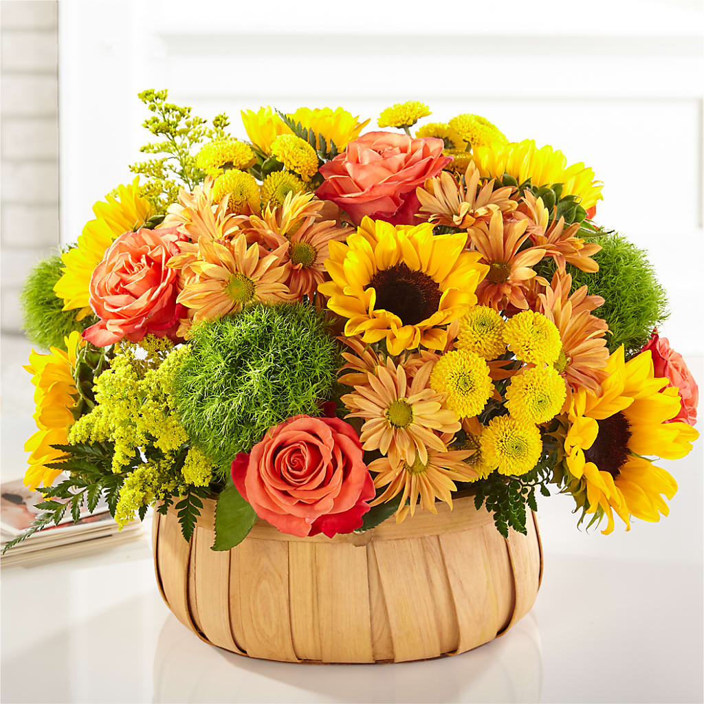 Harvest Sunflower Basket – Rhea Flower Shop, Toronto ON