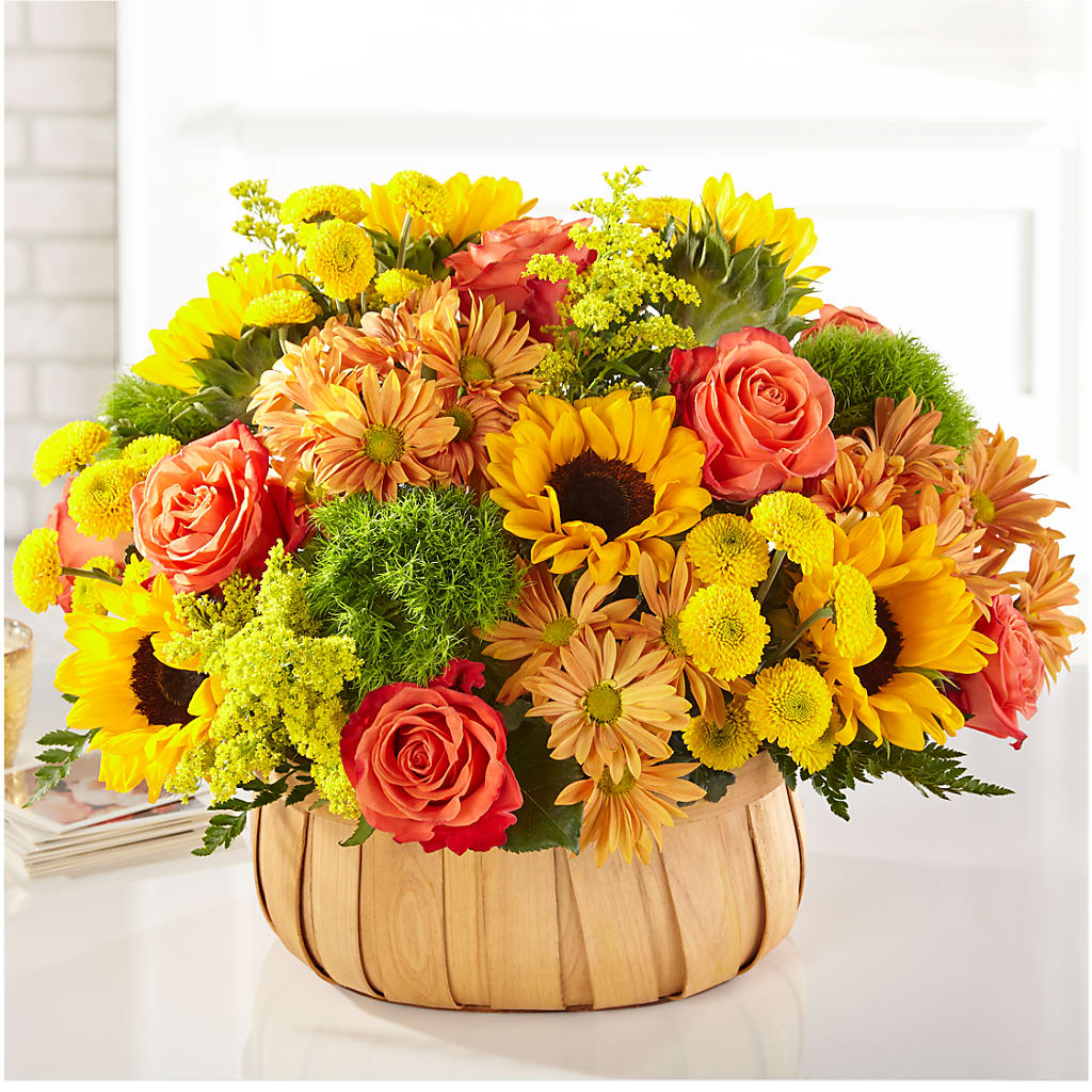 Harvest Sunflower Basket – Rhea Flower Shop, Toronto ON