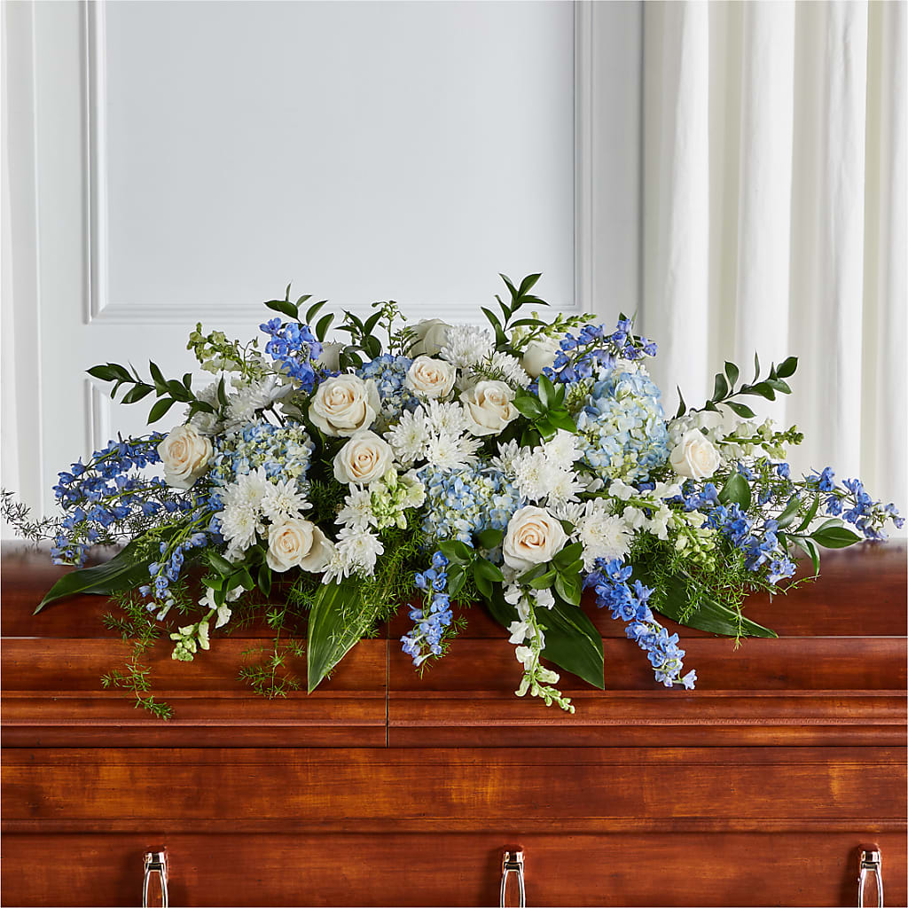 Timeless Essence Casket Spray – Rhea Flower Shop, Toronto ON