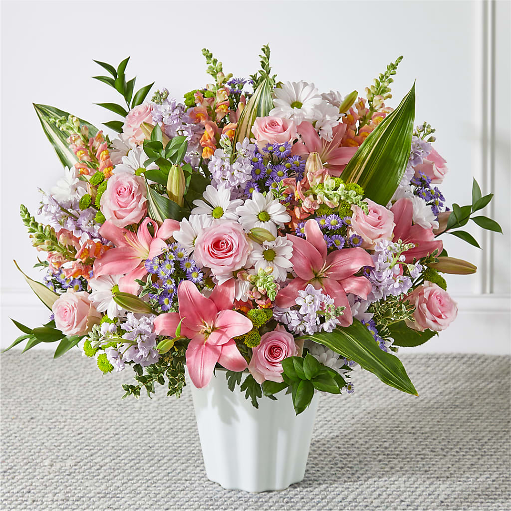 Abundant Compassion Floor Basket – Rhea Flower Shop, Toronto ON