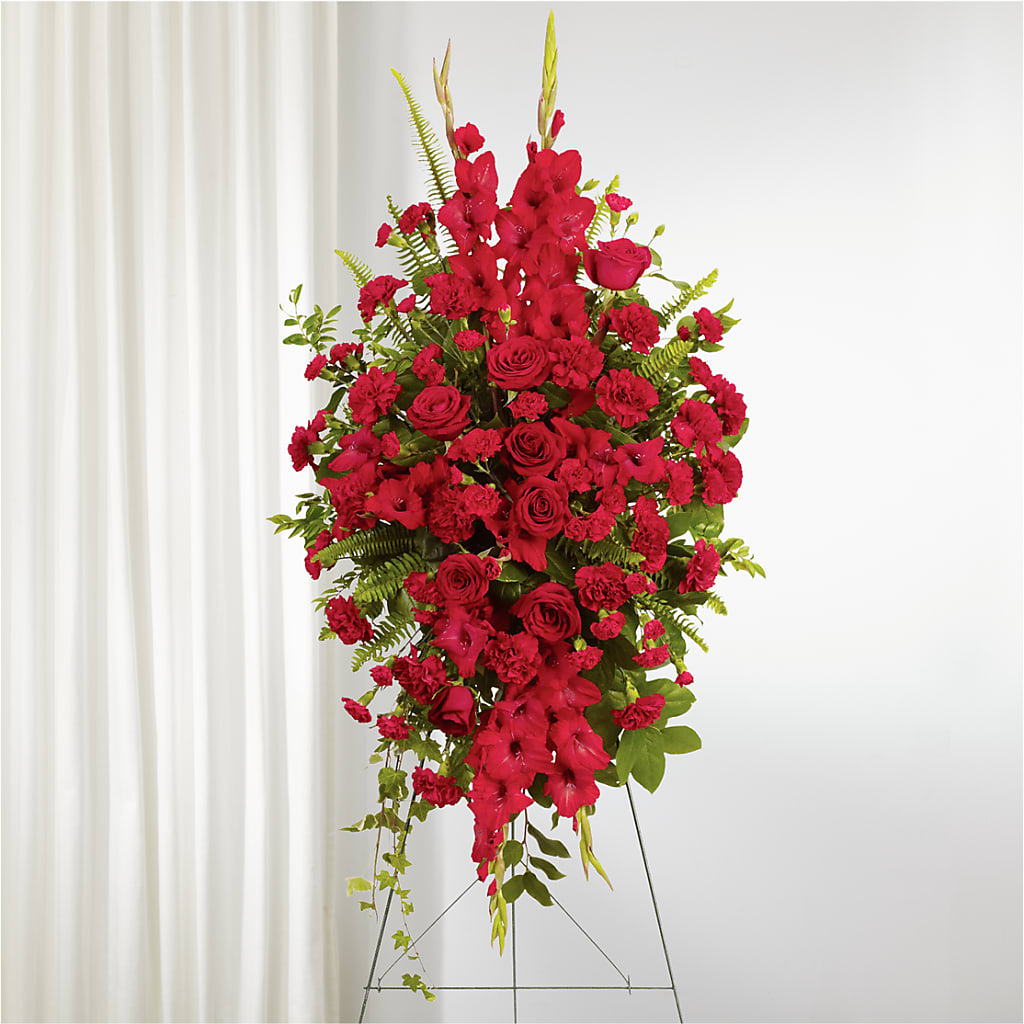 From the Heart Standing Spray – Rhea Flower Shop, Toronto ON
