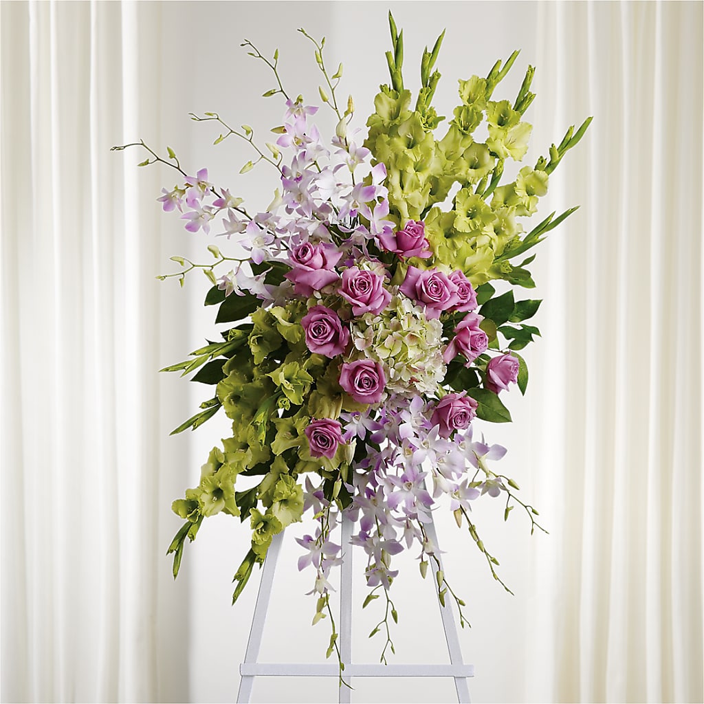 Lasting Legacy Standing Spray – Rhea Flower Shop, Toronto ON