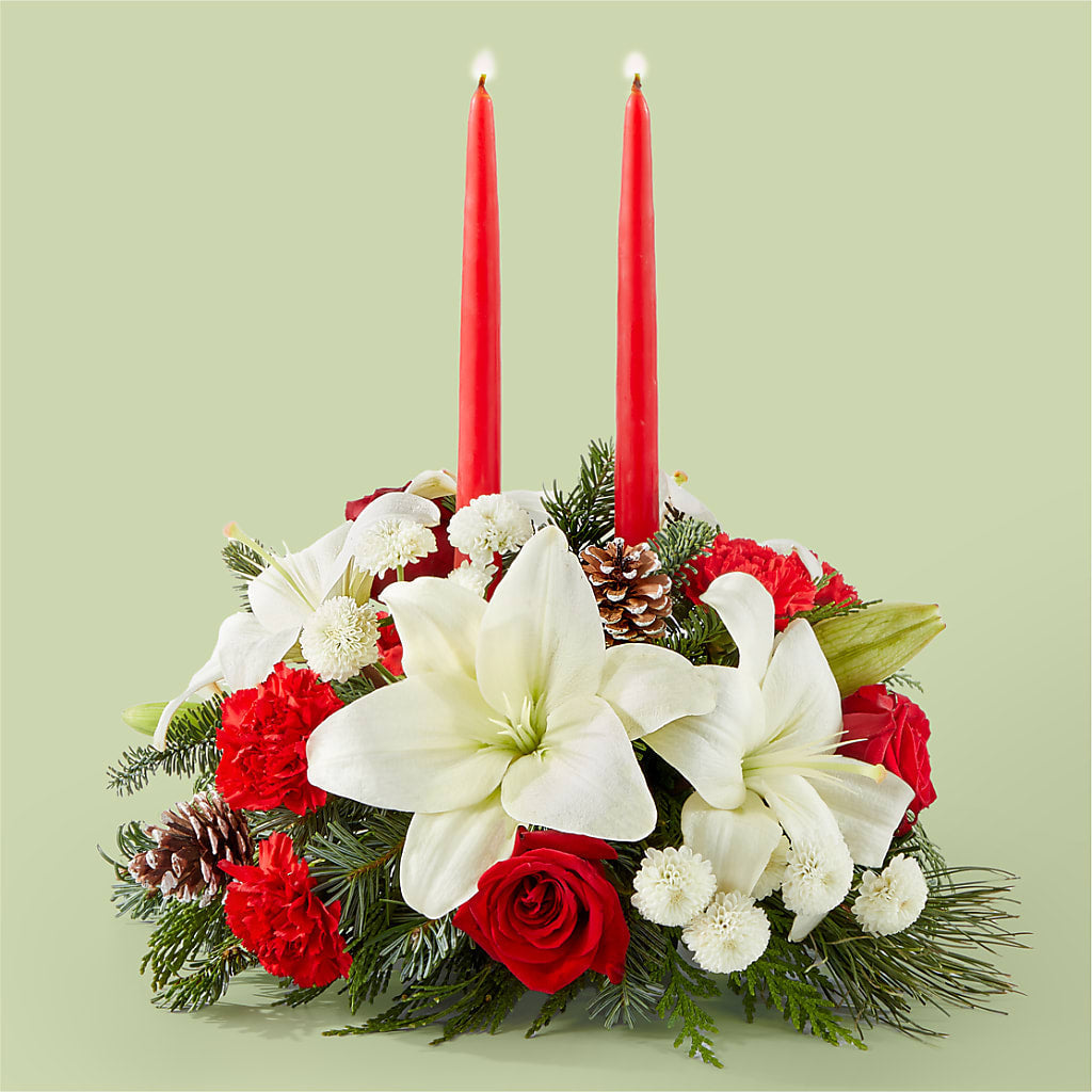 Seasonal Festivities Centerpiece – Rhea Flower Shop, Toronto ON