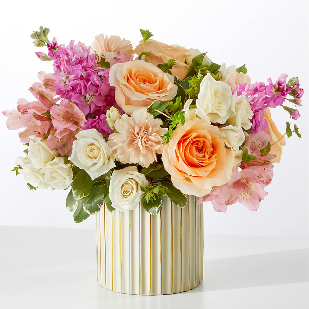 Paradise Bouquet with Ivory Vase – Rhea Flower Shop, Toronto ON