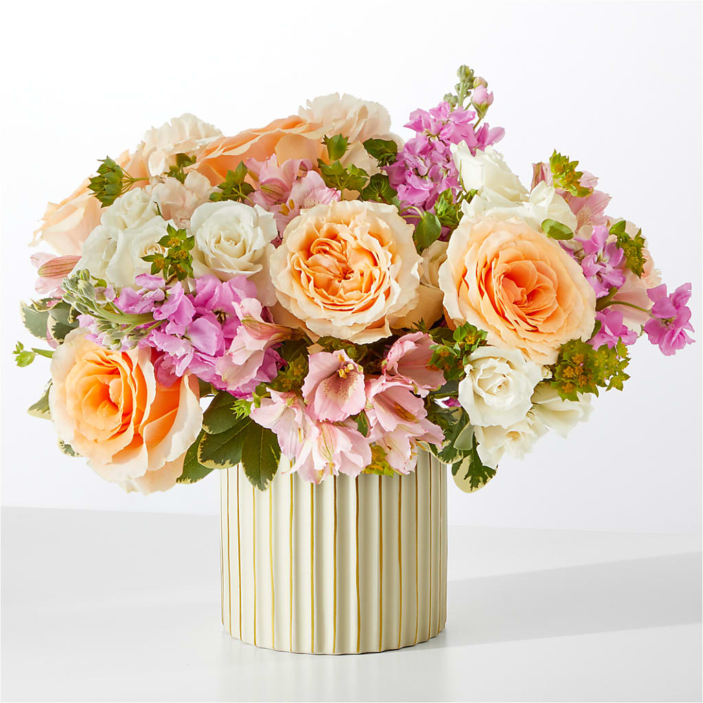 Paradise Bouquet with Ivory Vase – Rhea Flower Shop, Toronto ON