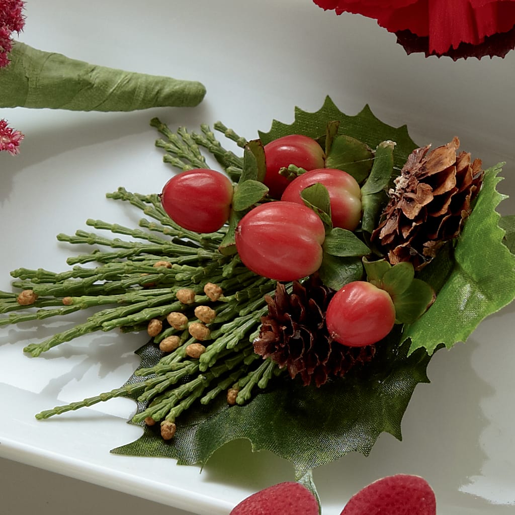 Red Berry Boutonniere – Rhea Flower Shop, Toronto ON
