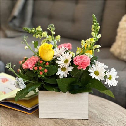 Sun Salutation Box Bouquet –  Rhea Flower Shop, Toronto ON