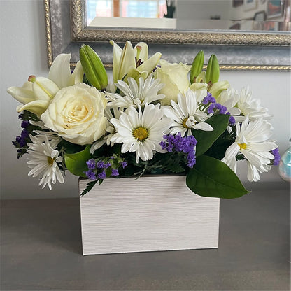 Beyond Blue Box Bouquet –  Rhea Flower Shop, Toronto ON