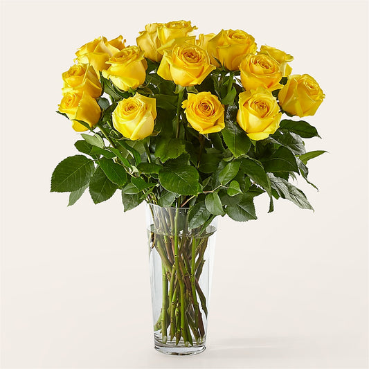 Long Stem Yellow Rose Bouquet –  Rhea Flower Shop, Toronto ON