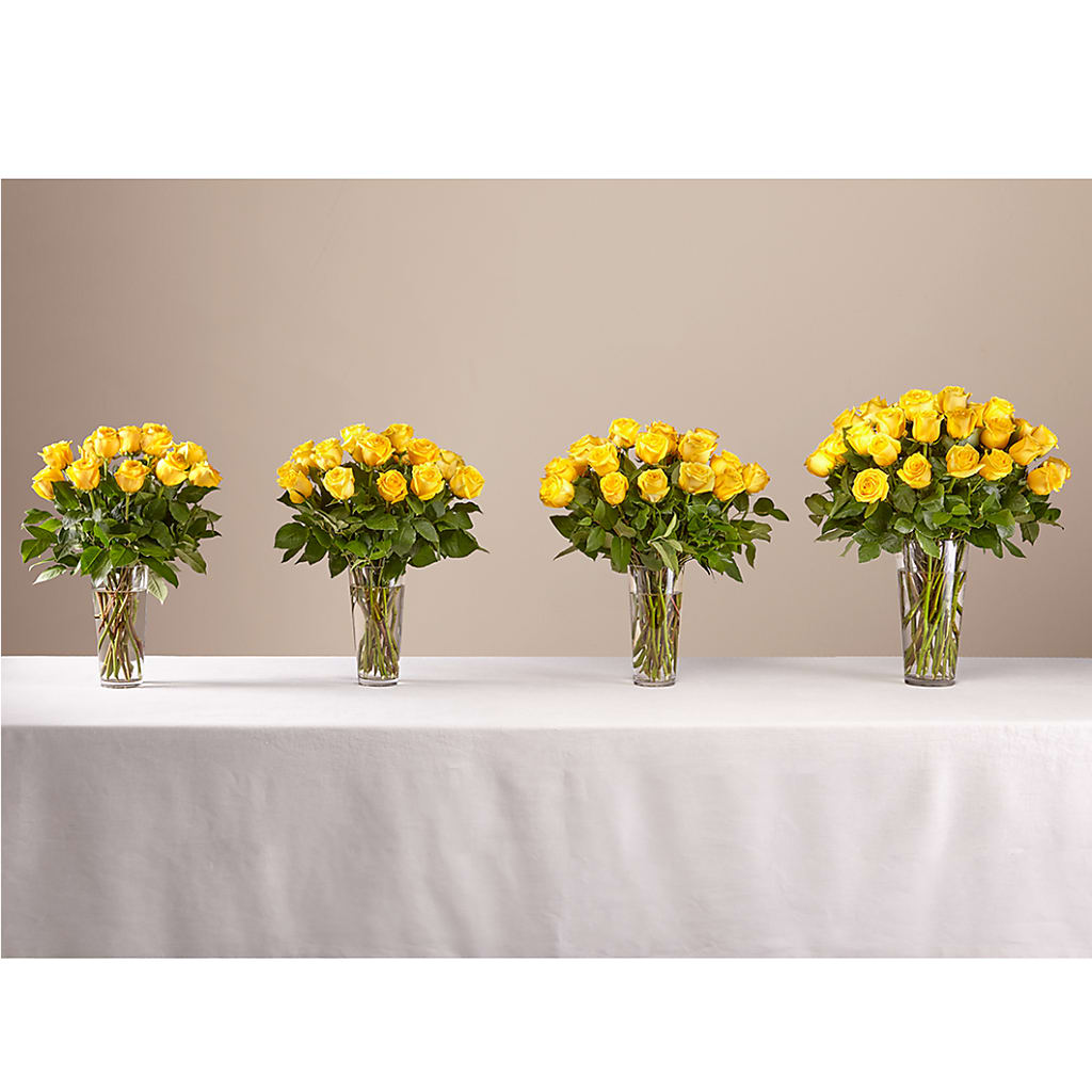Long Stem Yellow Rose Bouquet –  Rhea Flower Shop, Toronto ON