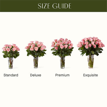 Long Stem Pink Rose Bouquet –  Rhea Flower Shop, Toronto ON