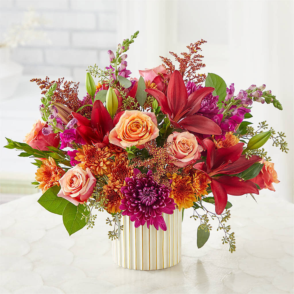 Burgundy Landscape Bouquet –  Rhea Flower Shop, Toronto ON