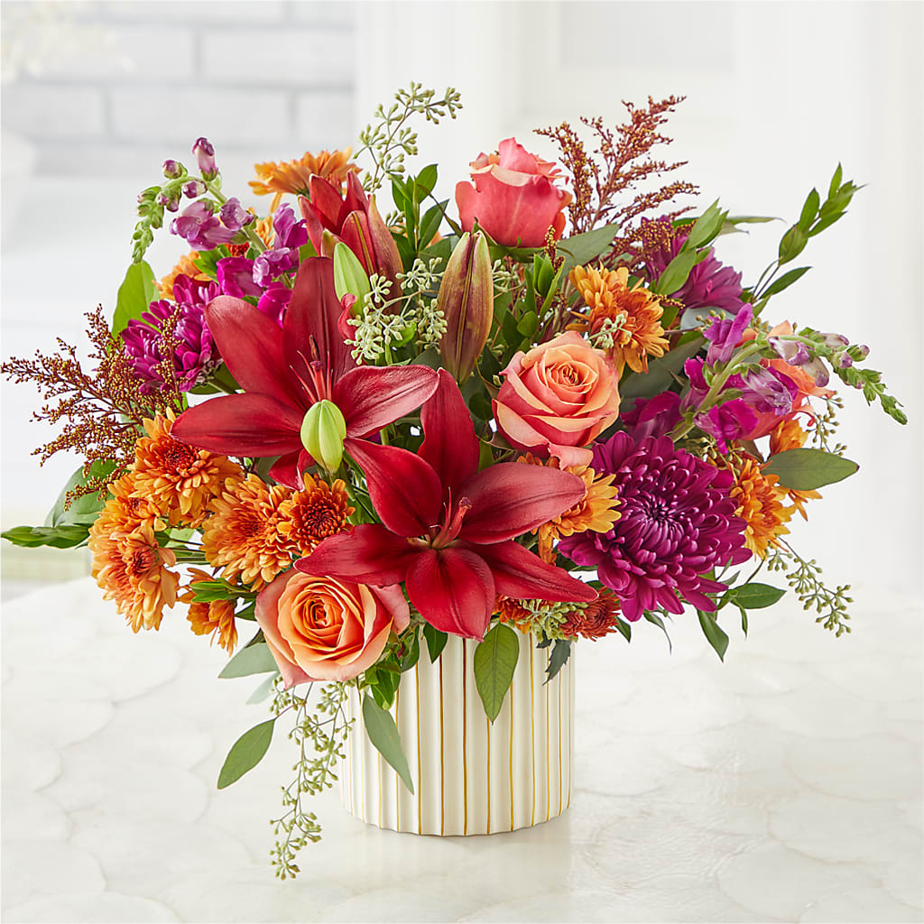 Burgundy Landscape Bouquet –  Rhea Flower Shop, Toronto ON