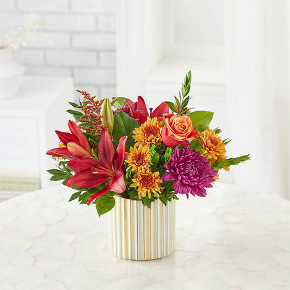 Burgundy Landscape Bouquet –  Rhea Flower Shop, Toronto ON