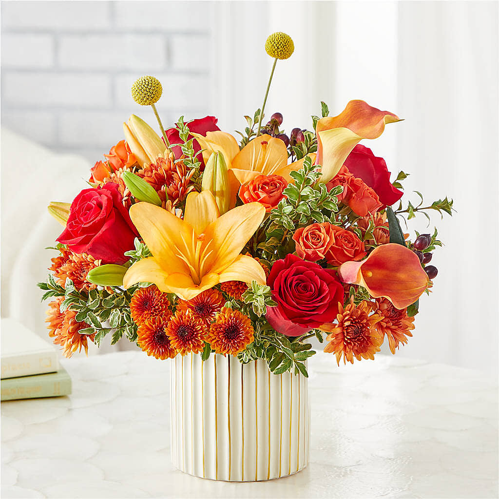 Scarlet Skies Bouquet –  Rhea Flower Shop, Toronto ON