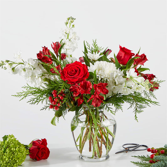 Merry Moment Bouquet – A Florist Original –  Rhea Flower Shop, Toronto ON