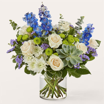 Cerulean Waves Bouquet –  Rhea Flower Shop, Toronto ON