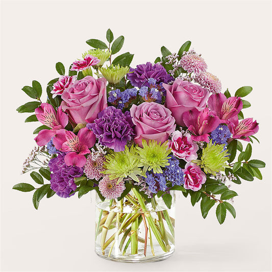 Glass Half Full Bouquet –  Rhea Flower Shop, Toronto ON