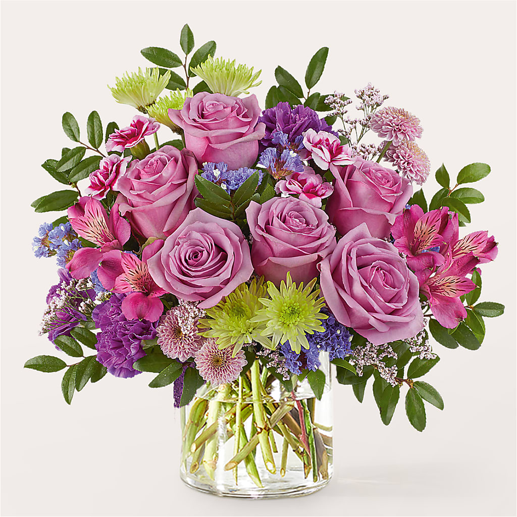 Glass Half Full Bouquet –  Rhea Flower Shop, Toronto ON