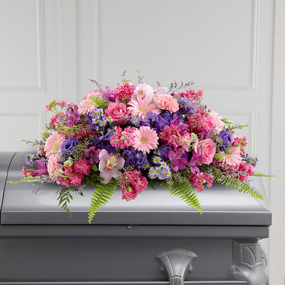 Glorious Garden Casket Spray –  Rhea Flower Shop, Toronto ON
