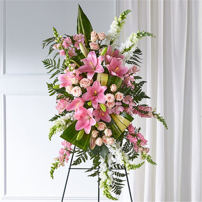 Elegant Embrace Standing Spray –  Rhea Flower Shop, Toronto ON