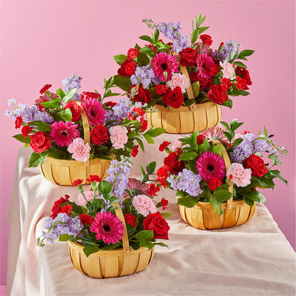 Pink Picnic Basket –  Rhea Flower Shop, Toronto ON