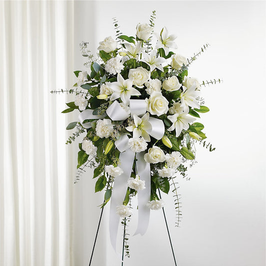 With Care Standing Spray –  Rhea Flower Shop, Toronto ON