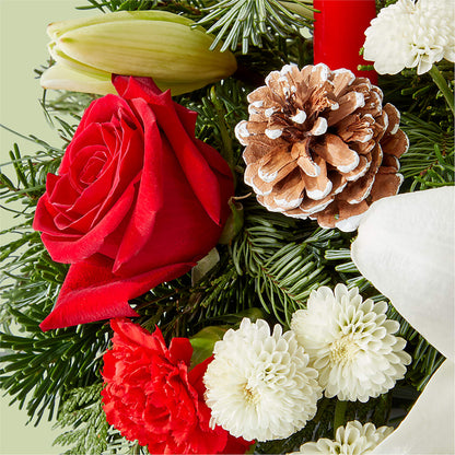 Seasonal Festivities Centerpiece –  Rhea Flower Shop, Toronto ON