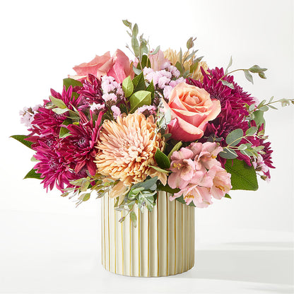 Berry Cobbler Bouquet with Ivory Vase –  Rhea Flower Shop, Toronto ON