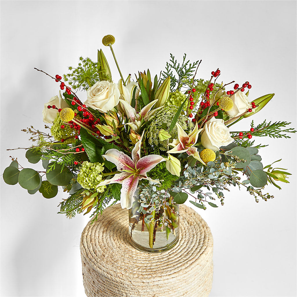 Berry & Bright Bouquet –  Rhea Flower Shop, Toronto ON